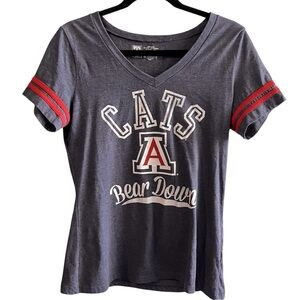University of Arizona Wildcats Bear Down Tucson Ringer Tee Shirt medium M